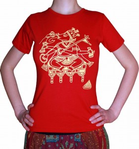 футболка женская с рисунком INDI для йоги
