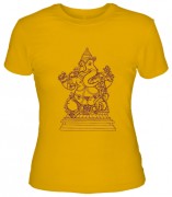 футболка женская с рисунком INDI. Ганеш